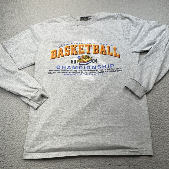 VINTAGE Kennesaw State Owls Shirt Men Medium Basketball‎ 2004 Signed Champions - Picture 1 of 15